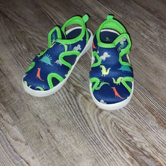 Carter's dinosaur water beach shoes Sz 9 - Picture 2 of 7